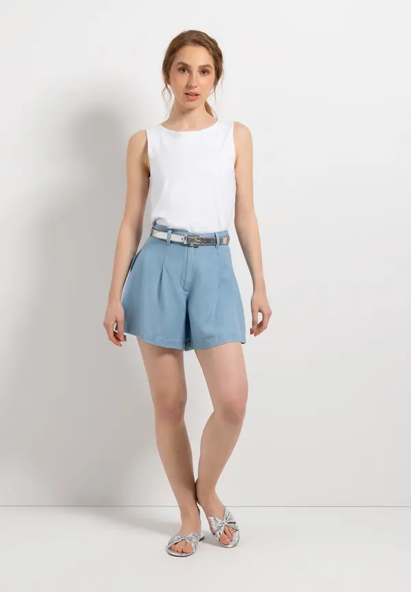 More & More Baumwoll/Stretch Top, Weiß, Frühjahrs-Kollektion