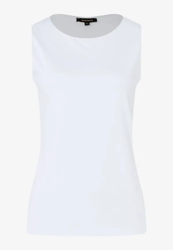 More & More Baumwoll/Stretch Top, Weiß, Frühjahrs-Kollektion