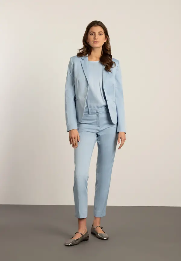 More & More Blazer Mit Feiner Struktur, Hellblau, Frühjahrs-Kollektion