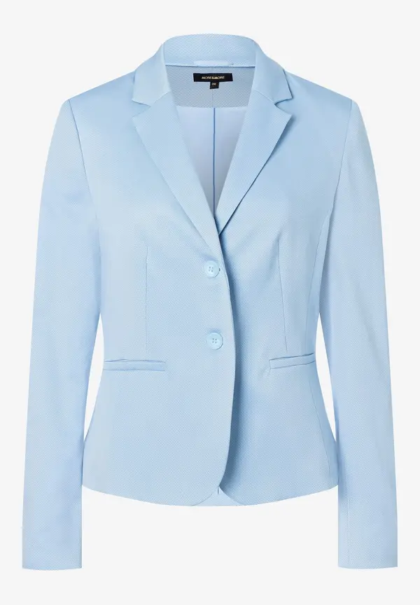 More & More Blazer Mit Feiner Struktur, Hellblau, Frühjahrs-Kollektion