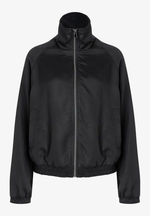 More & More Blouson Mit Gesmoktem Saum, Schwarz, Frühjahrs-Kollektion