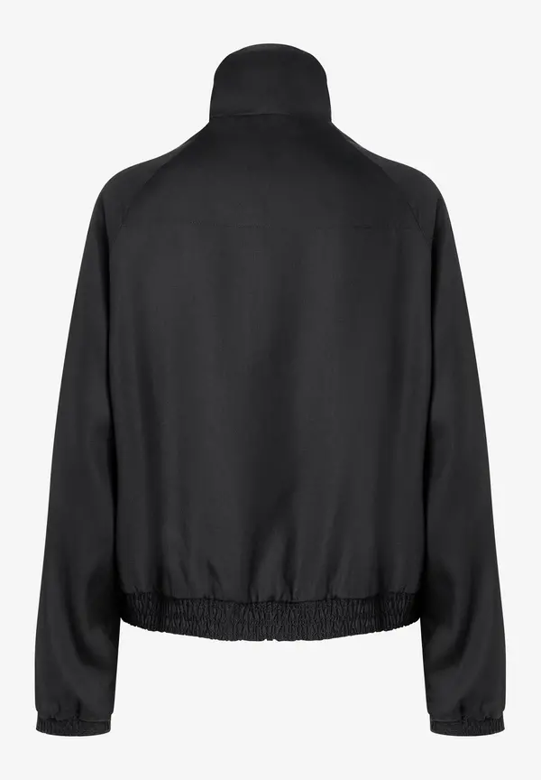 More & More Blouson Mit Gesmoktem Saum, Schwarz, Frühjahrs-Kollektion