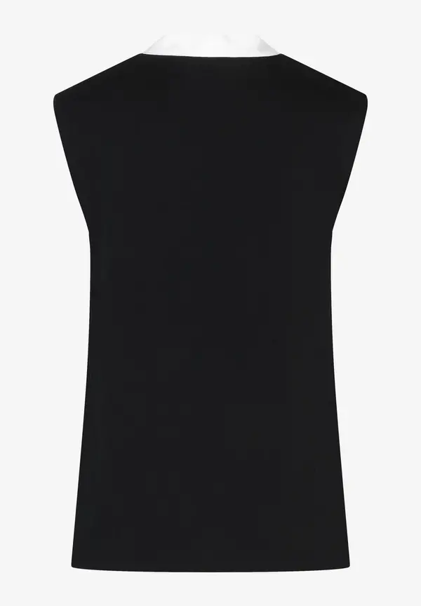 More & More Bluse Mit Kontrastfarbigem Schalkragen, Sommer-Kollektion