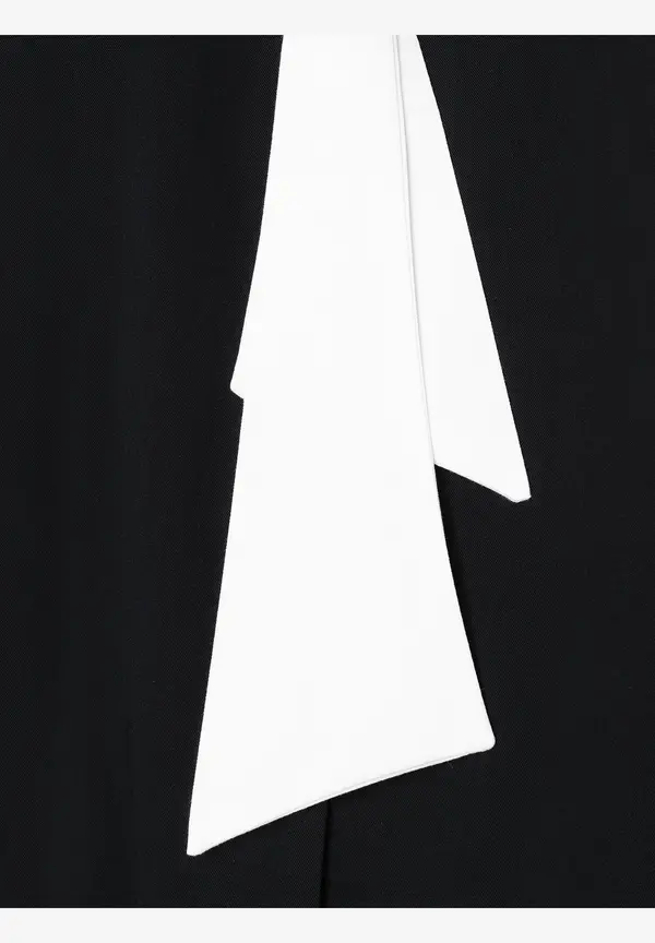 More & More Bluse Mit Kontrastfarbigem Schalkragen, Sommer-Kollektion