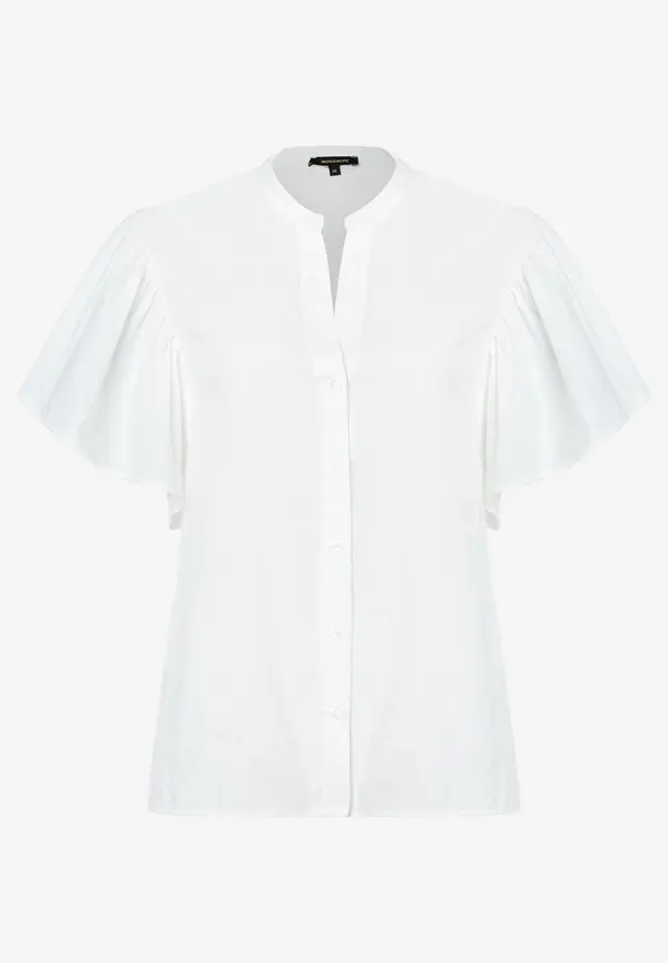 More & More Bluse Mit Volantärmeln, Weiß, Sommer-Kollektion