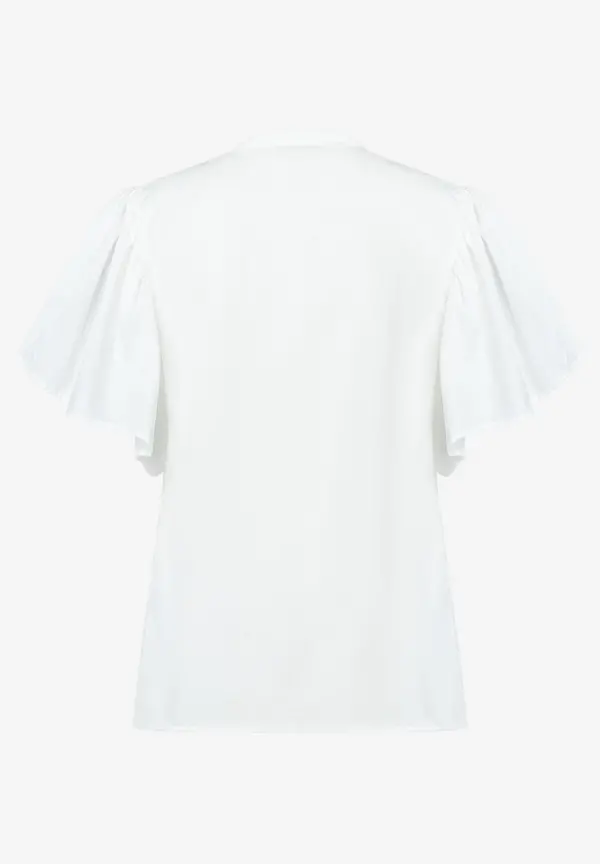 More & More Bluse Mit Volantärmeln, Weiß, Sommer-Kollektion