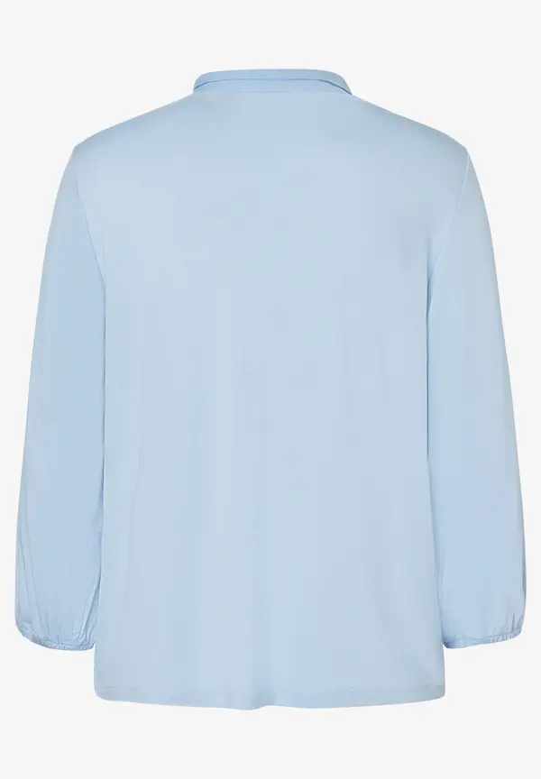 More & More Blusenshirt, 3/4 Arm, Hellblau, Frühjahrs-Kollektion