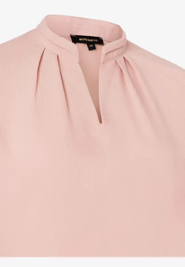 More & More Blusenshirt, 3/4 Arm, Rosa, Frühjahrs-Kollektion