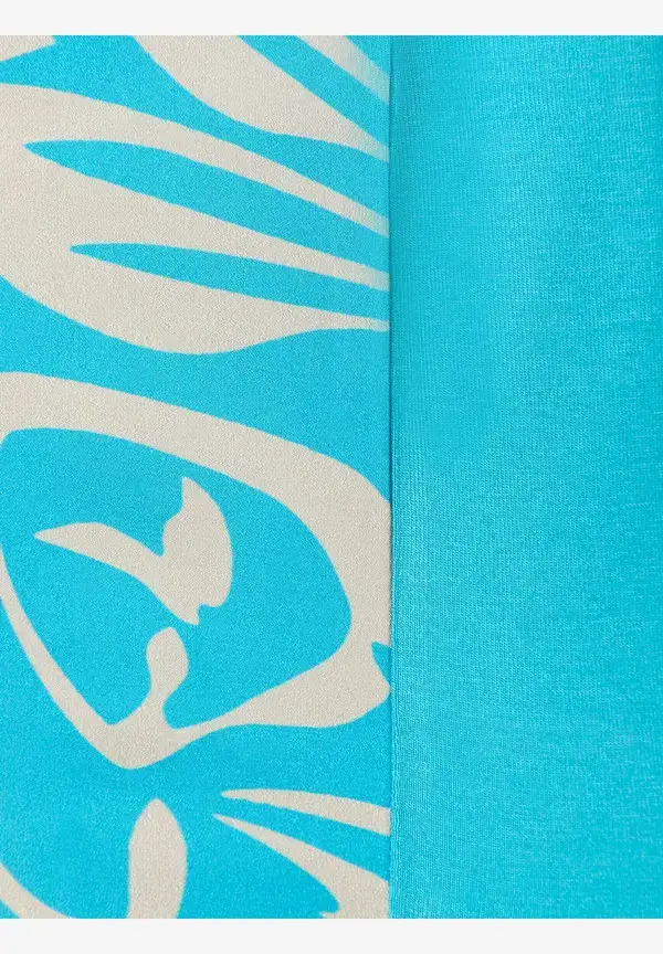 More & More Blusenshirt, Abstrakter Flowerprint, Frühjahrs-Kollektion