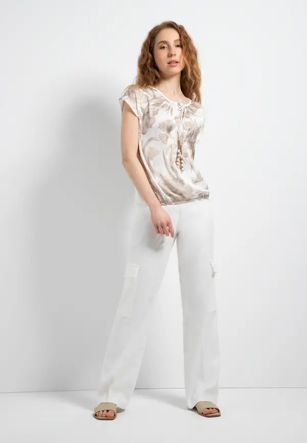 More & More Blusenshirt, Blumenprint, Sommer-Kollektion