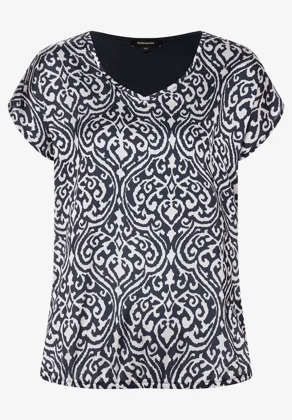 More & More Blusenshirt, Ornament Print, Frühjahrs-Kollektion More & More Blusenshirt, Ornament Print, Frühjahrs-Kollektion