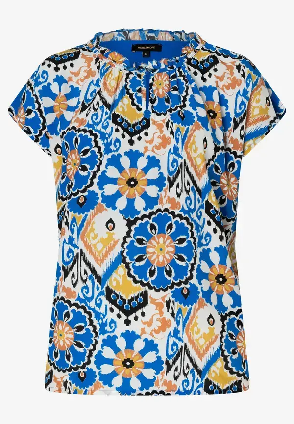 More & More Blusenshirt, Ornament Print, Sommer-Kollektion