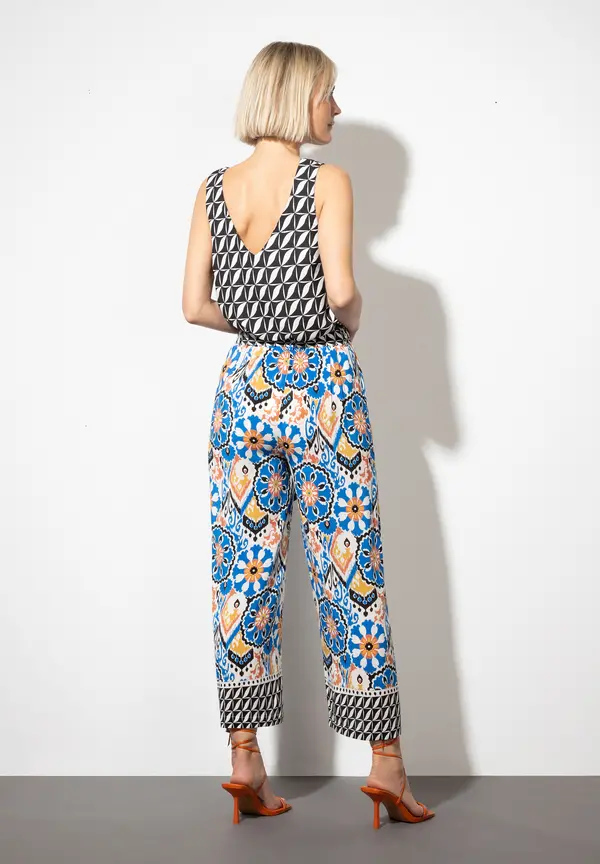 More & More Blusentop, Grafischer Print, Sommer-Kollektion