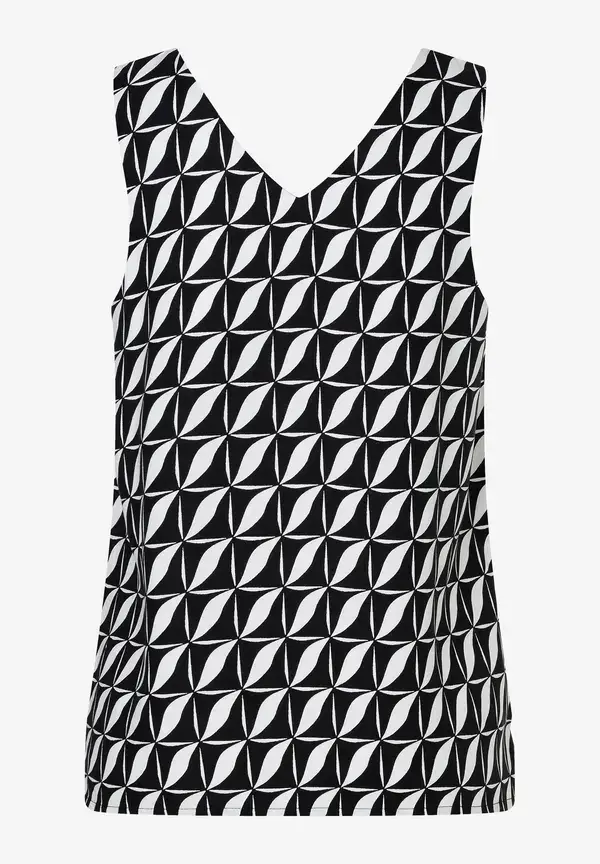 More & More Blusentop, Grafischer Print, Sommer-Kollektion