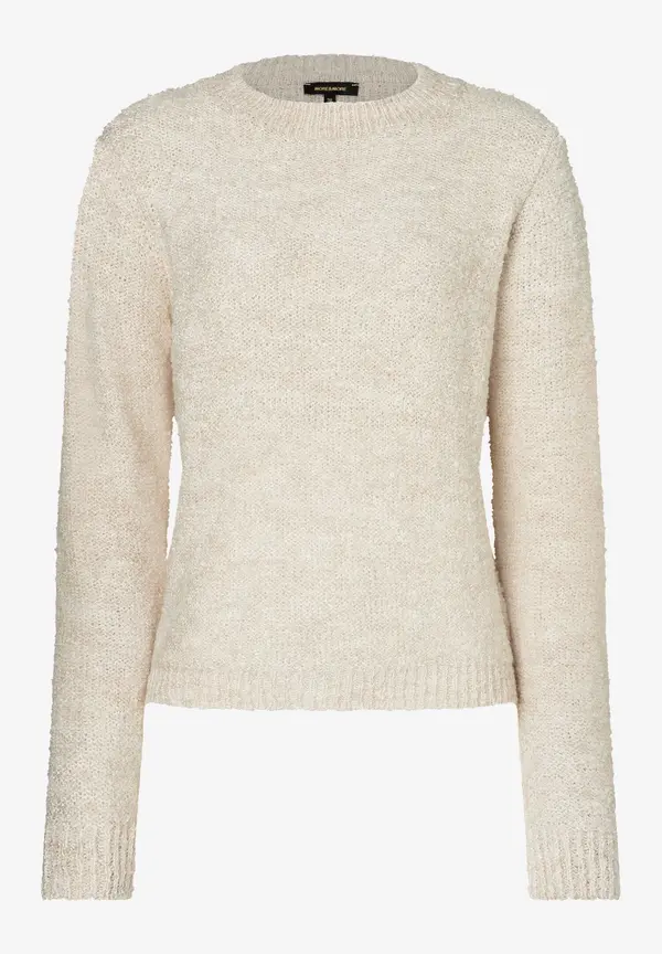 More & More Bouclé-Pullover, Powder Creme, Herbst-Kollektion