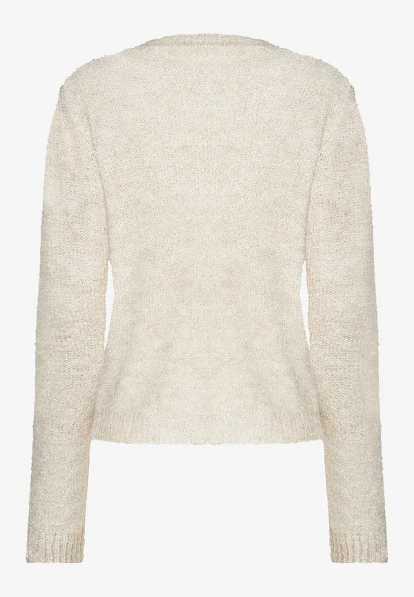 More & More Bouclé-Pullover, Powder Creme, Herbst-Kollektion