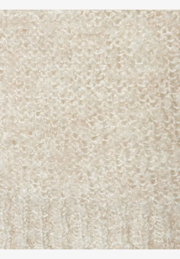 More & More Bouclé-Pullover, Powder Creme, Herbst-Kollektion