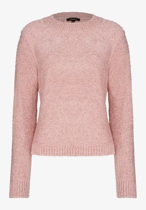 More & More Bouclé-Pullover, Rose Flush, Herbst-Kollektion