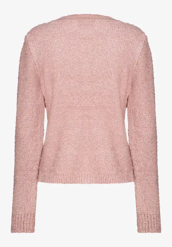 More & More Bouclé-Pullover, Rose Flush, Herbst-Kollektion