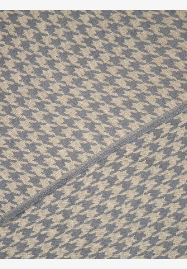 More & More Breiter Schal, Beige/grau Karierte, Herbst-Kollektion