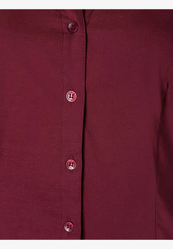 More & More Businessbluse BILLA, Bordeaux, Herbst-Kollektion