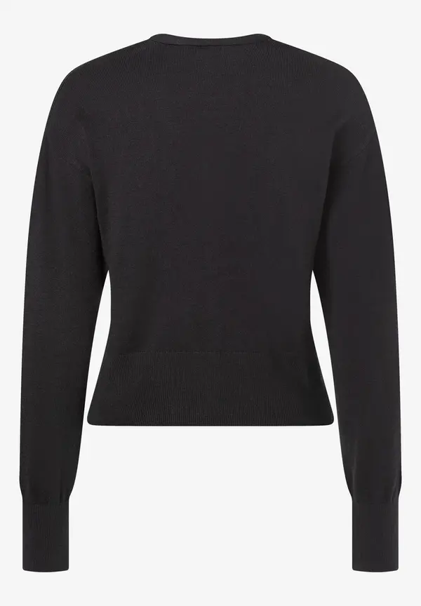 More & More Cardigan Mit Metallknöpfen, Schwarz, Herbst-Kollektion