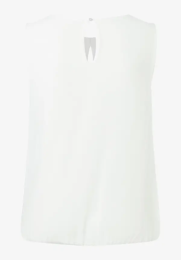 More & More Chiffon Blusentop, Ecru, Frühjahrs-Kollektion