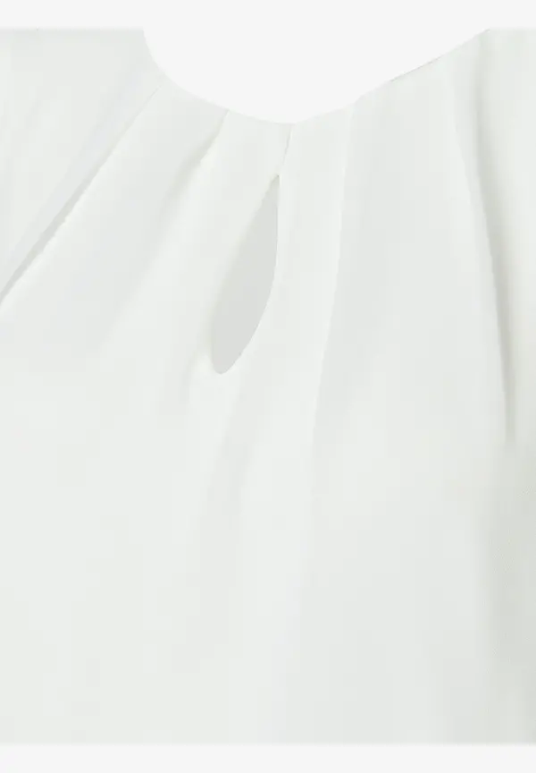 More & More Chiffon Blusentop, Ecru, Frühjahrs-Kollektion