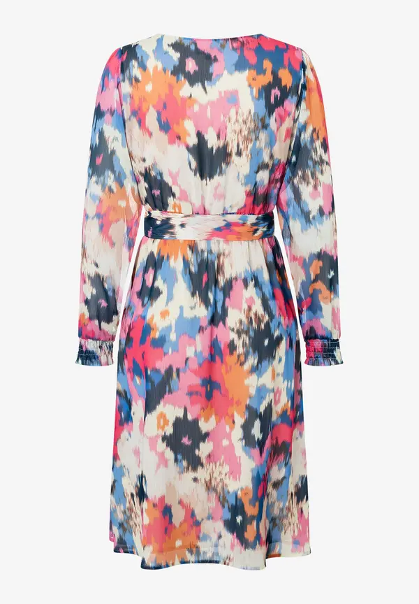 More & More Chiffonkleid Mit Abstraktem Print, Frühjahrs-Kollektion