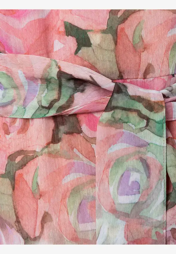 More & More Chiffonkleid, Rosenprint, Sommer-Kollektion