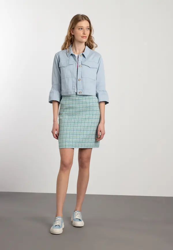 More & More Colored Denim Jacke, Light Skyblue, Frühjahrs-Kollektion