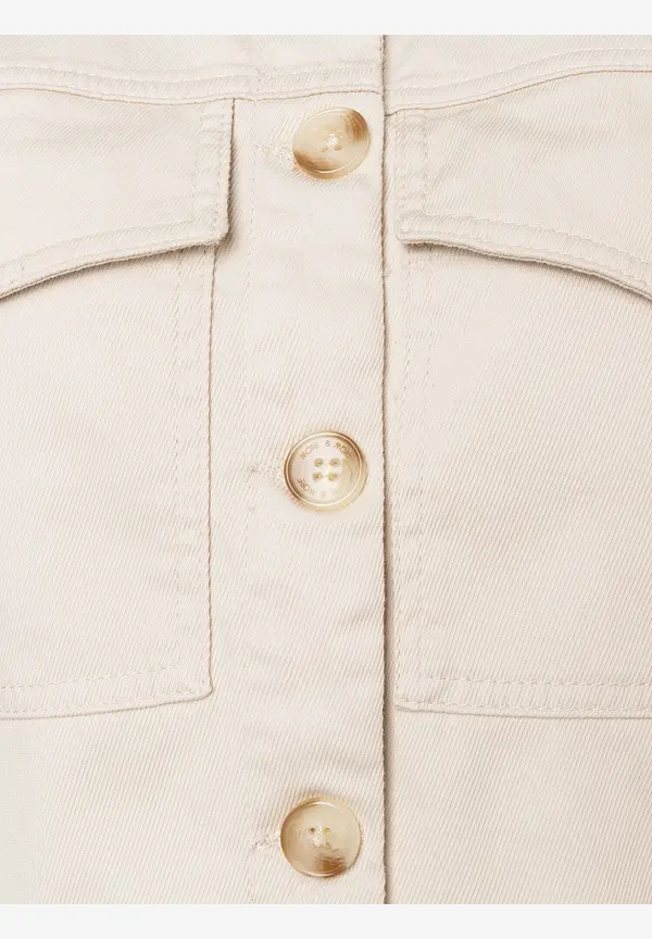 More & More Colored Denim Jacke, Sand, Sommer-Kollektion