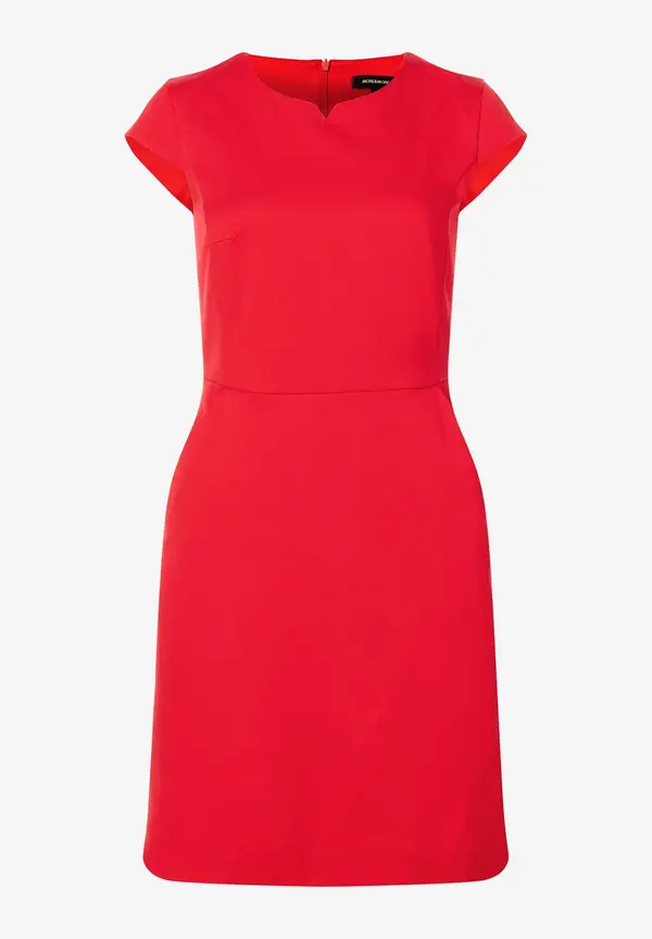 More & More Etuikleid Mit Feiner Struktur, Rot, Frühjahrs-Kollektion