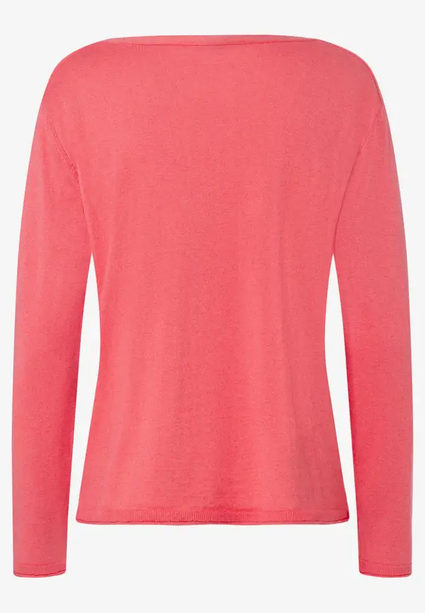 More & More Feinstrick-Pullover Mit Kaschmir, Milky Red, Frühjahrs-Kollektion
