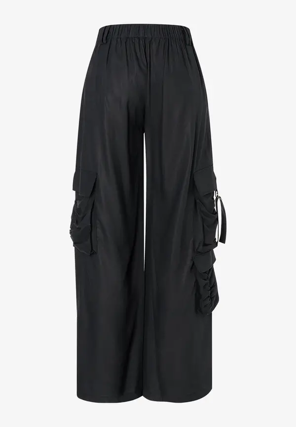 More & More Fließende Cargohose, Schwarz, Frühjahrs-Kollektion