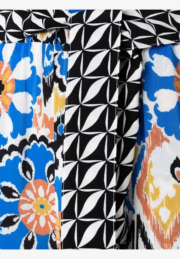 More & More Fließende Schlupfhose, Ornament-Print, Sommer-Kollektion