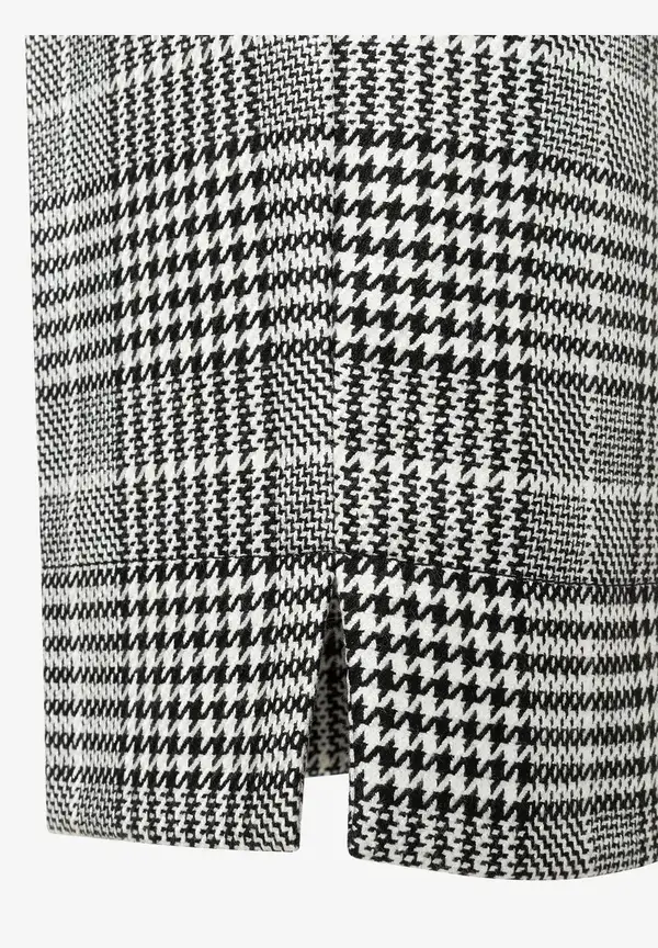 More & More Glencheck Hose, Schwarz/ecru, Herbst-Kollektion