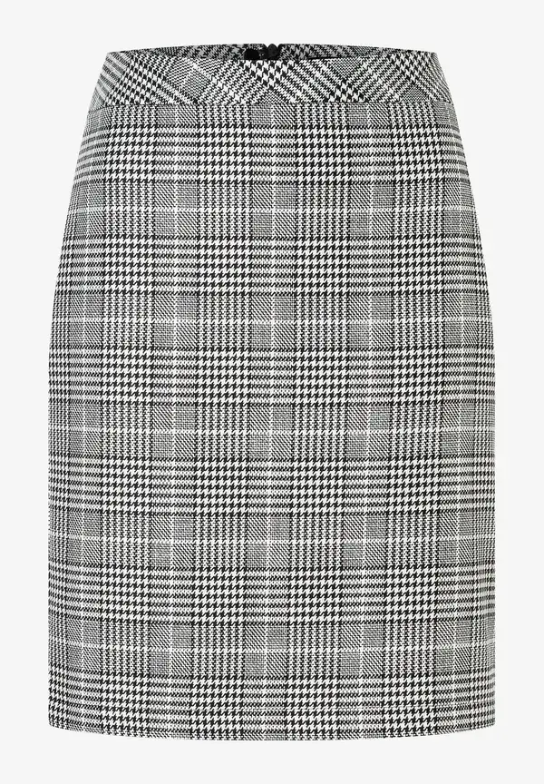 More & More Glencheck Rock, Schwarz/ecru, Herbst-Kollektion