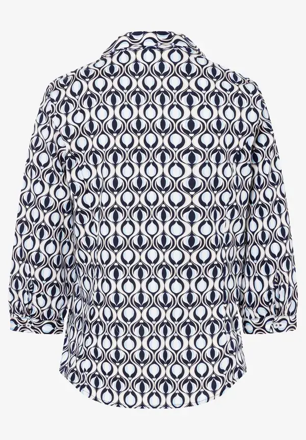 More & More Hemdbluse, Grafischer Print, Frühjahrs-Kollektion