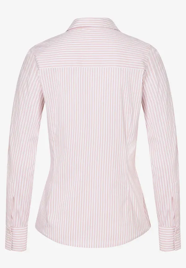 More & More Hemdbluse Mit Streifen, Rosa/weiß, Frühjahrs-Kollektion