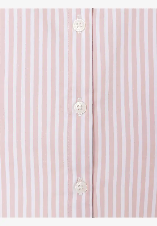 More & More Hemdbluse Mit Streifen, Rosa/weiß, Frühjahrs-Kollektion