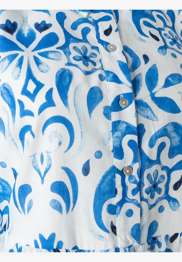 More & More Hemdblusenkleid, Blau/weiß, Sommer-Kollektion