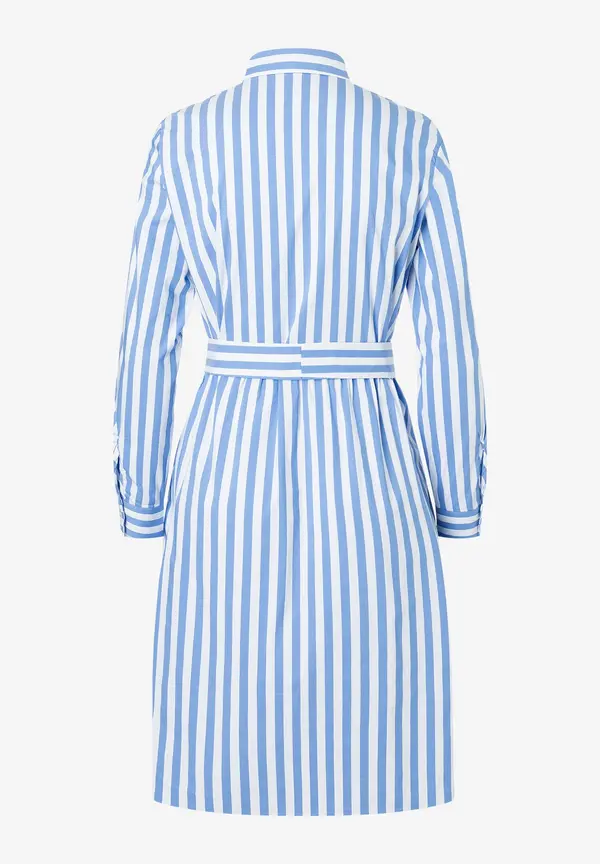 More & More Hemdblusenkleid Mit Streifenmuster, Blau/weiß, Frühjahrs-Kollektion