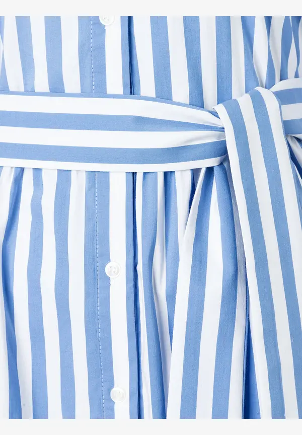 More & More Hemdblusenkleid Mit Streifenmuster, Blau/weiß, Frühjahrs-Kollektion