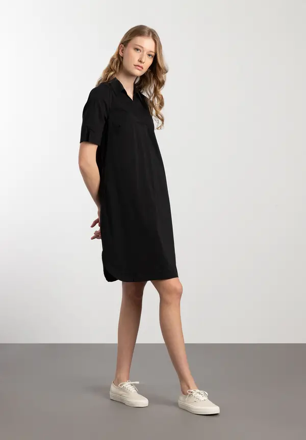 More & More Hemdblusenkleid, Schwarz, Frühjahrs-Kollektion