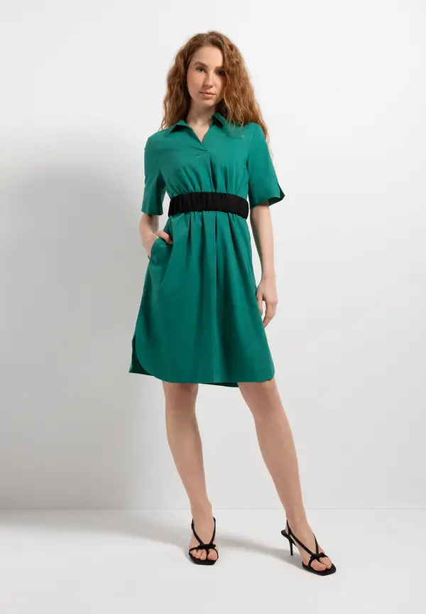 More & More Hemdblusenkleid, Summergarden Green, Sommer-Kollektion