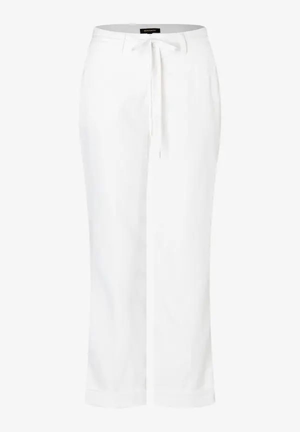 More & More Hose Mit Bindegürtel, Ecru, Sommer-Kollektion