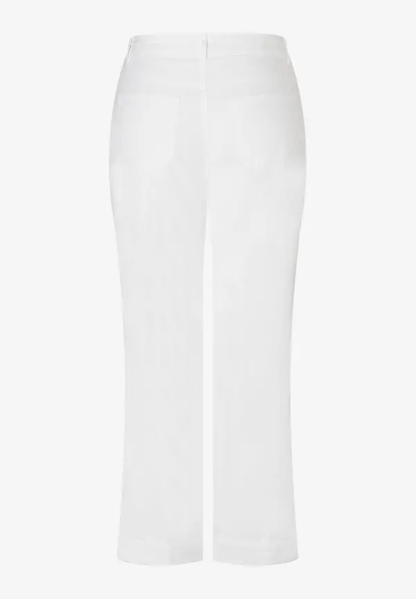 More & More Hose Mit Bindegürtel, Ecru, Sommer-Kollektion