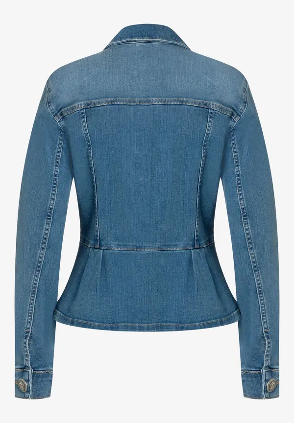 More & More Jeansjacke Mit Schößchen, Frühjahrs-Kollektion