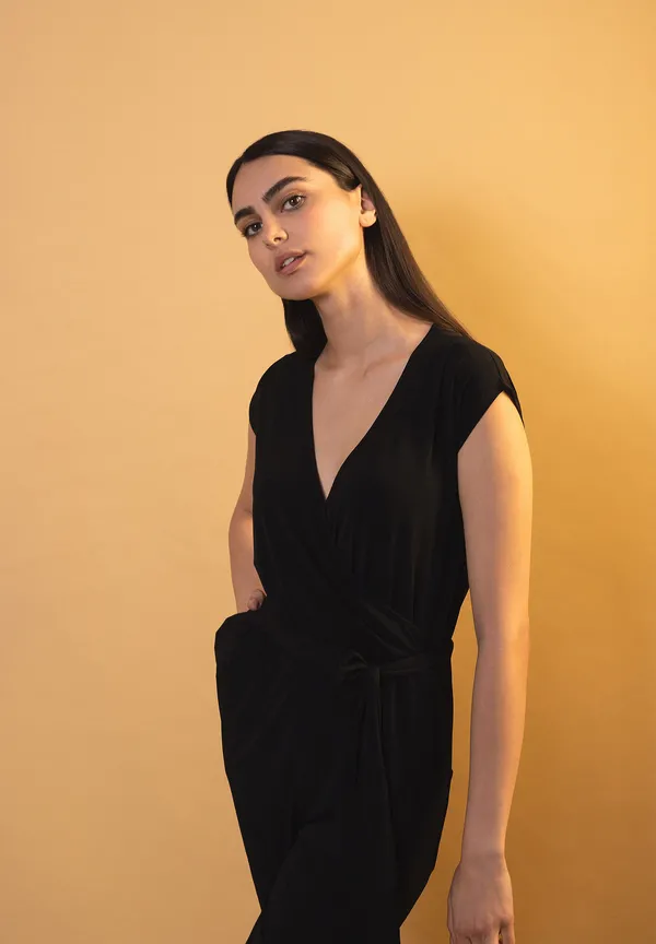 More & More Jersey-Jumpsuit, Schwarz, Sommer-Kollektion